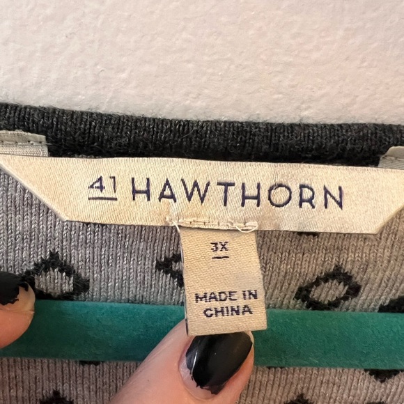 41 Hawthorn Cute Knit Plus Size 3X - Picture 4 of 11